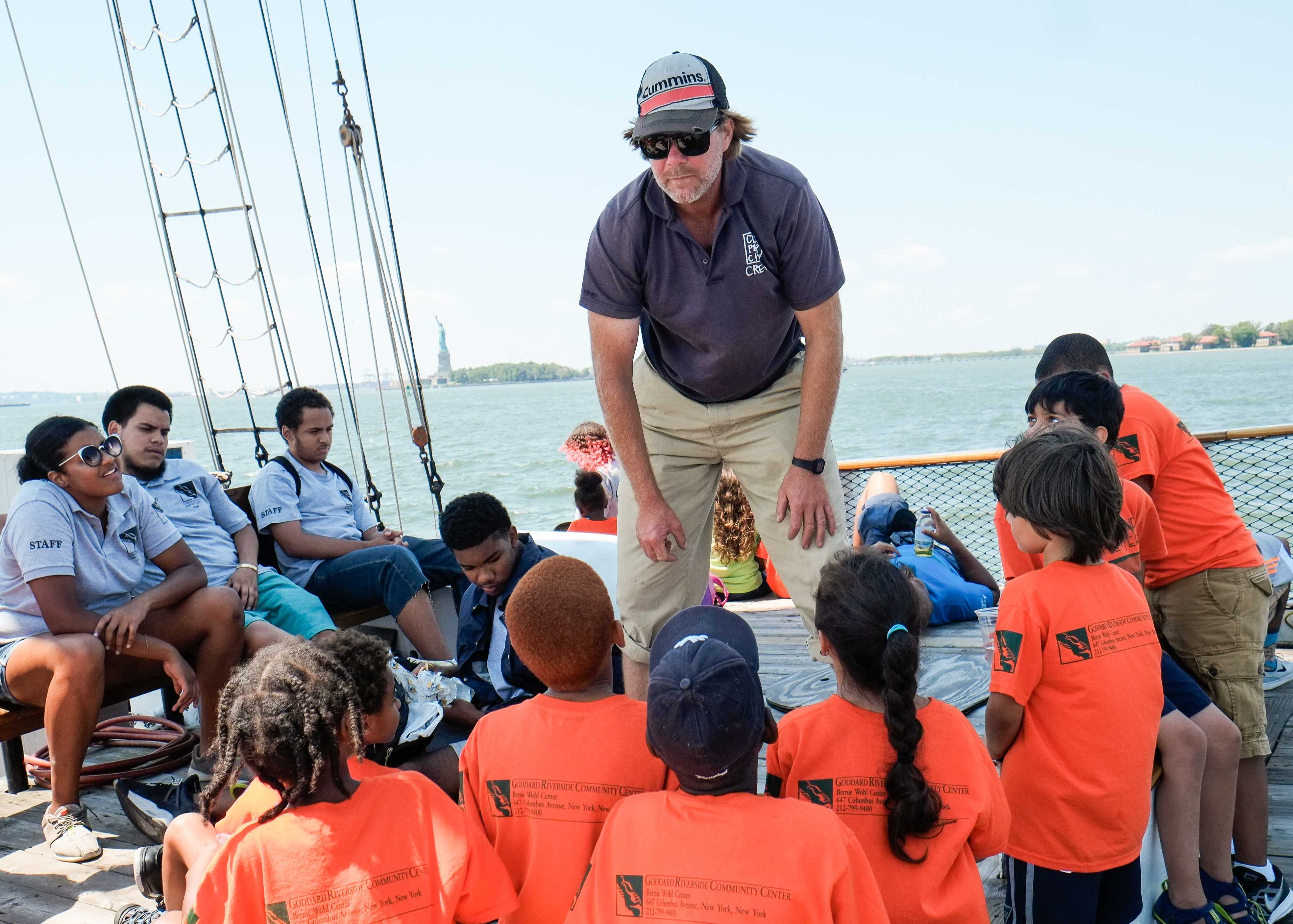Campers learning together aboard Harbor Camp™